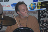 Marty Bryduck on drums.