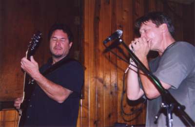 John Franken - guitar & Joe T Cook - harp, vocals, photo by Tom Asp, GTCBMS