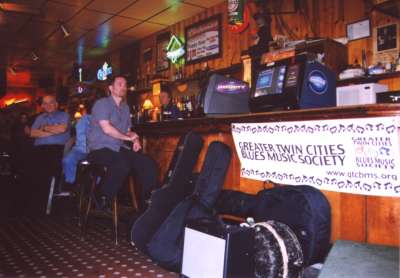 Musicians piled up their instruments by the stage, photo by Tom Asp, GTCBMS