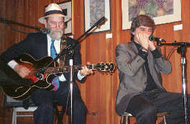 Papa John Kolstad & Clint Hoover (photo by Judy Cedar)